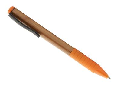 Bambus-Kugelschreiber Bripp in orange